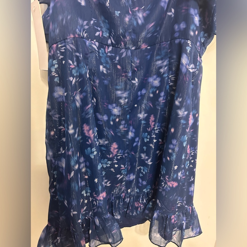 NWT French Connection Aden Bai Frill Mini Dress - Picture 10 of 12